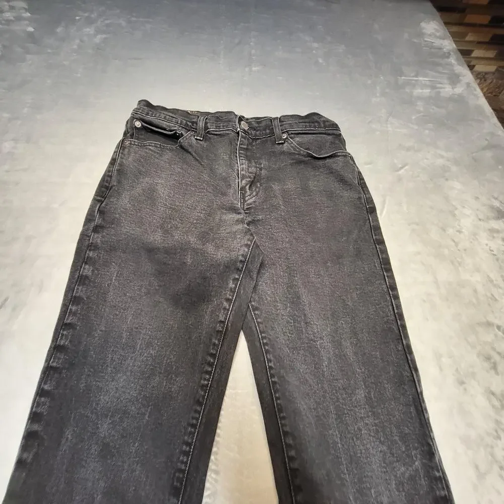 Levi's Premium Jeans Mens 32x32 Black Charcoal Wash Straight Denim Pockets